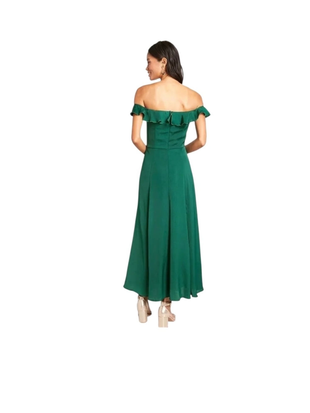 NEW ModCloth Ruffled & Radiant Off-The-Shoulder Dress - Picture 4 of 10